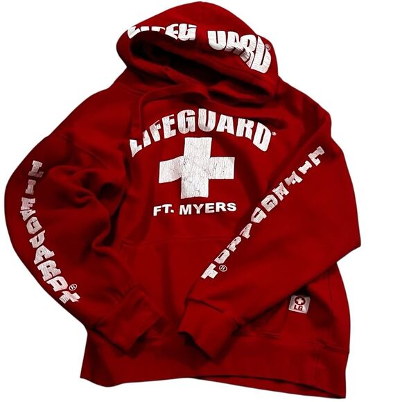 Red Lifeguard Hoodie - Picture 1 of 12